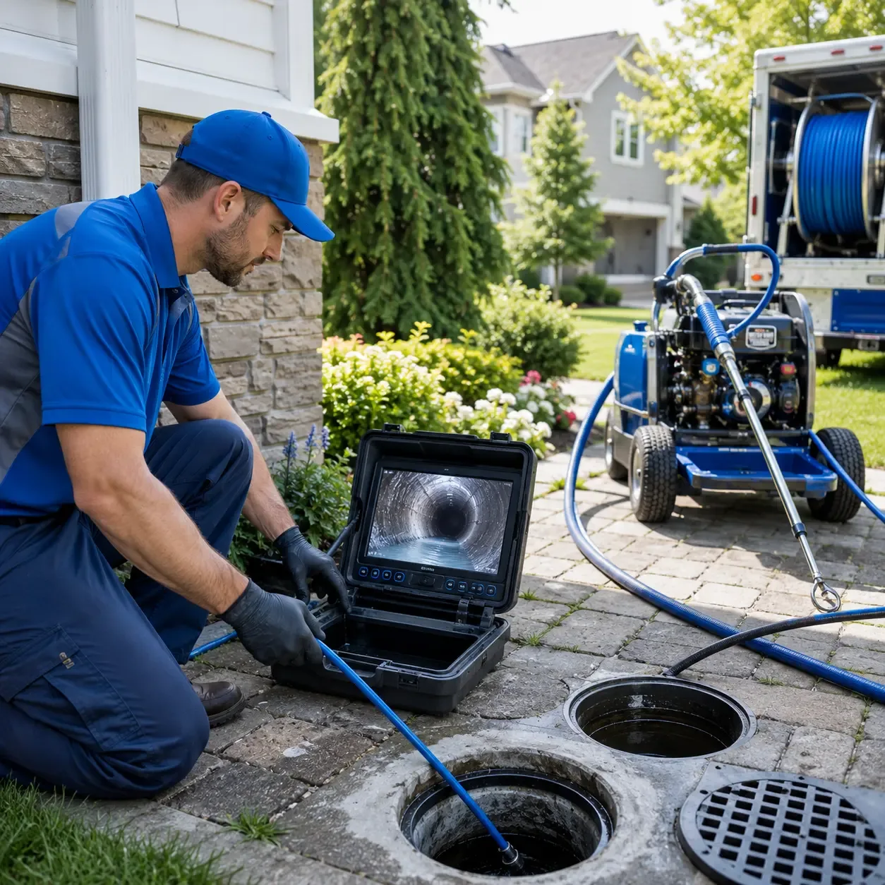 Outdoor drain cleaning professionals serving Schaumburg, IL