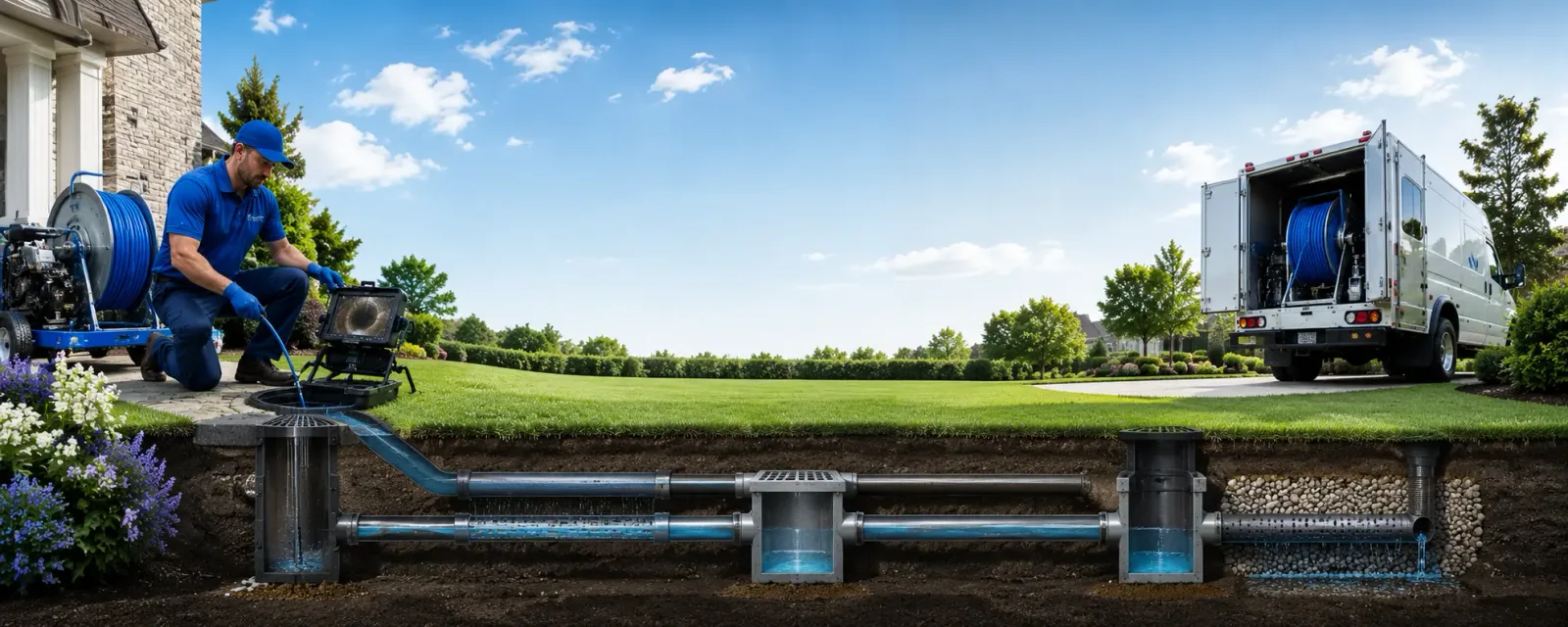 Outdoor drain cleaning information for Schaumburg, IL